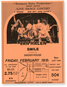 van halen rising 1978 evh band flyer