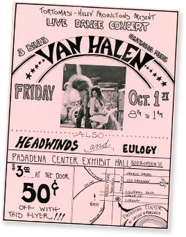 van halen rising 1978 evh band flyer