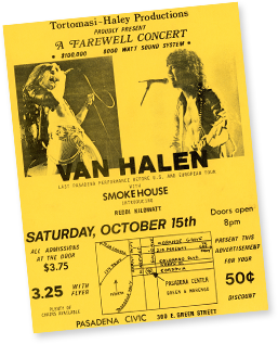 eddie van halen band flyer 1978 evh